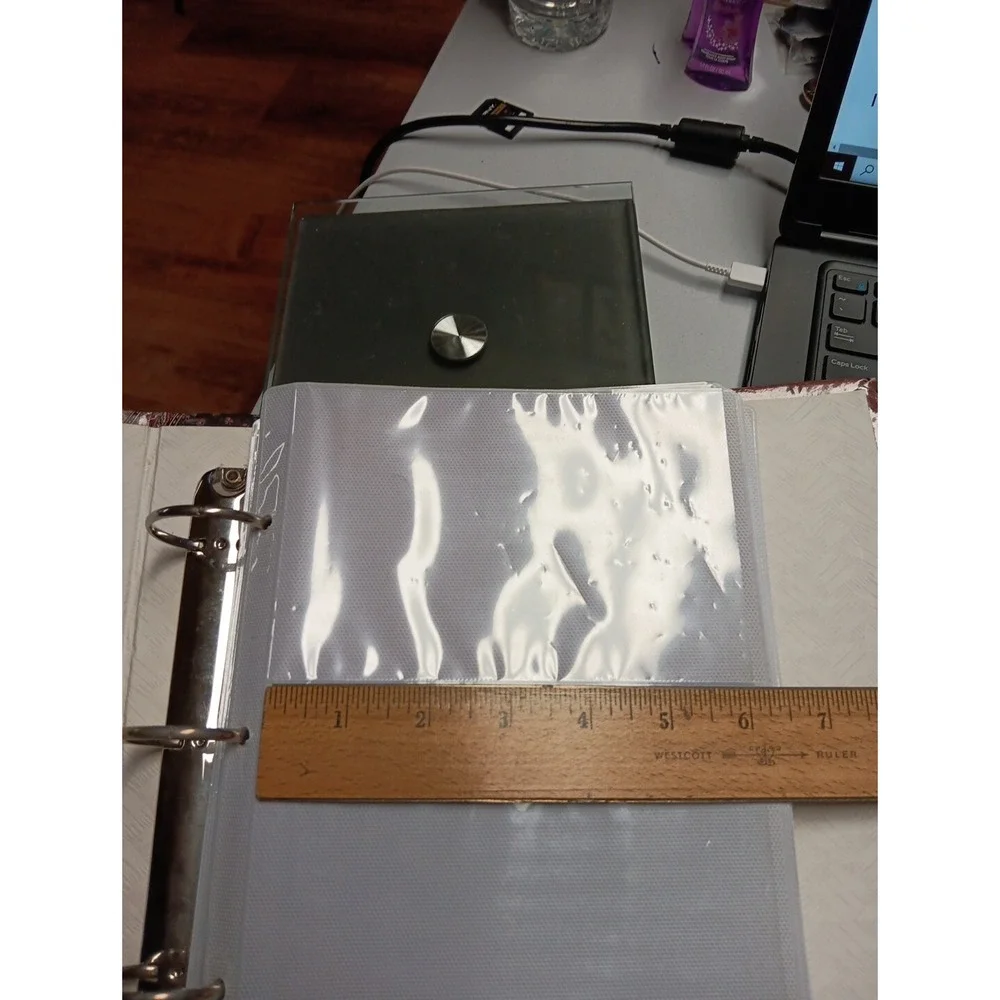 Vintage‎ Photo Album 3 Ring Binder 80 Slip In Pockets Multicolor Memory Book